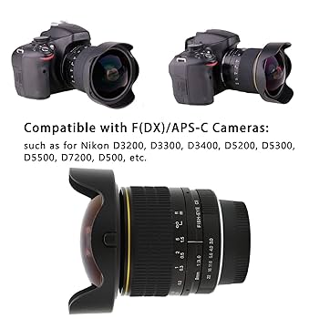 Amazon | 8mm f3.0超広角フィッシュアイレンズ 180広角固定焦点
